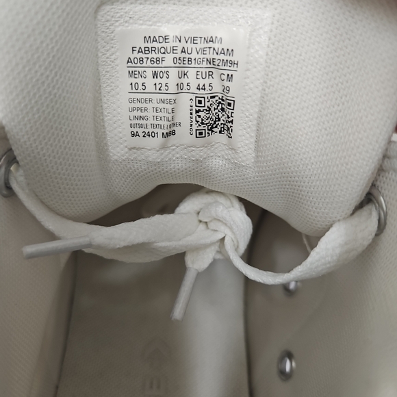 Converse Cream Canvas High-Tops - Picture 8 of 8